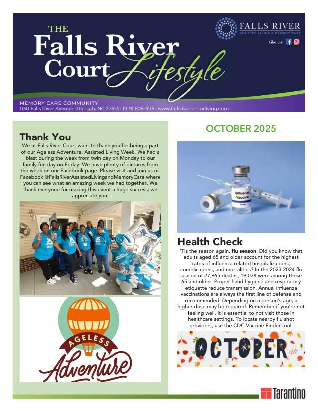 Memory Care Current Newsletter