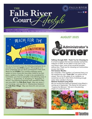 Memory Care Current Newsletter