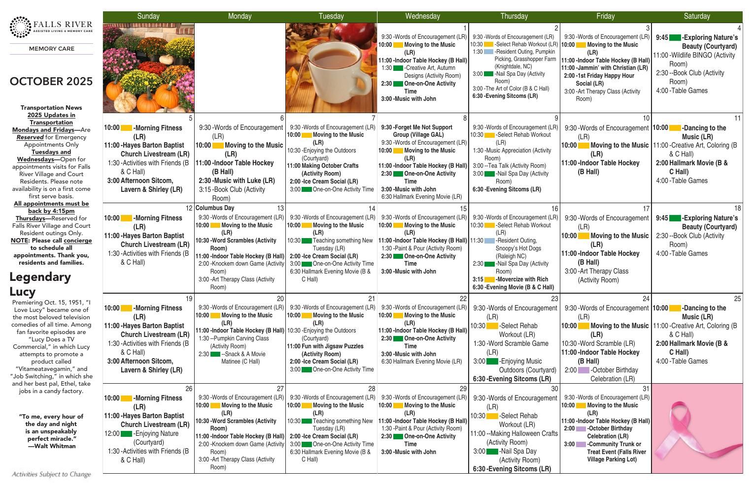  Event Calendar