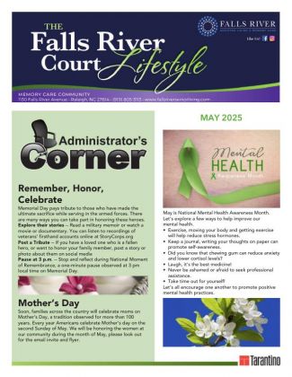 Memory Care Current Newsletter